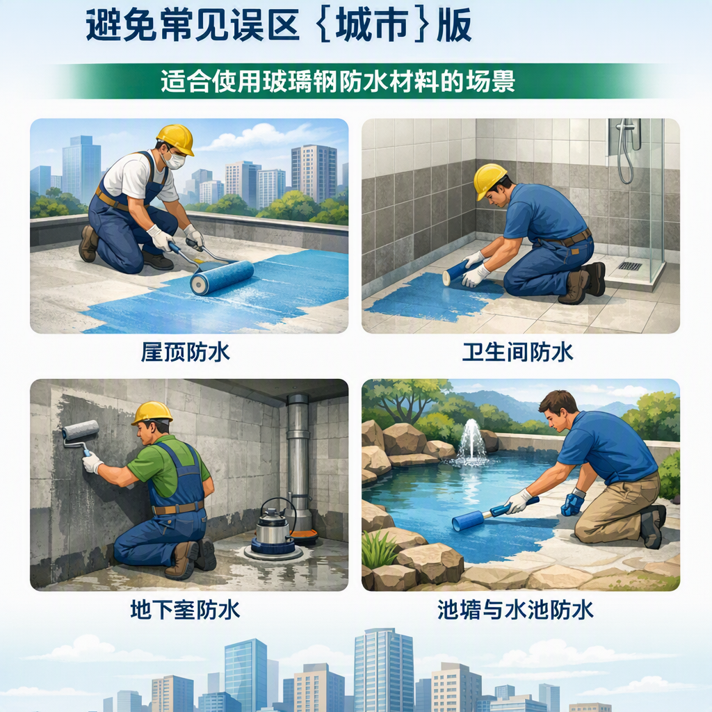 玻璃钢防水材料施工注意事项,避免常见误区 牡丹江 版
